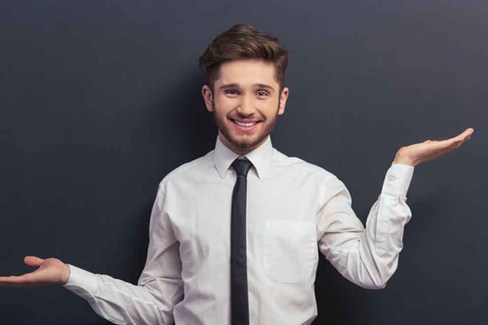 A man looking confused