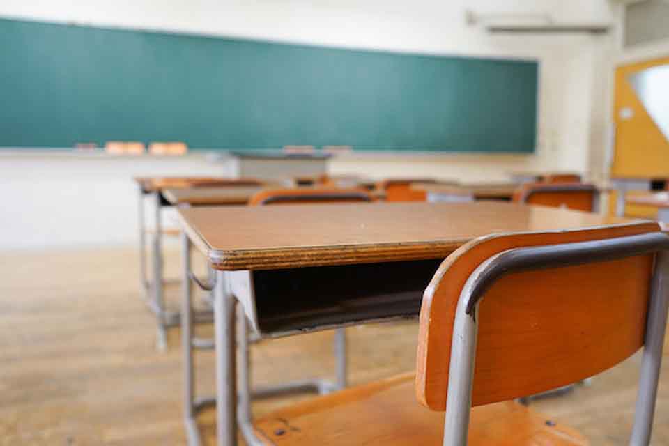 An empty classroom